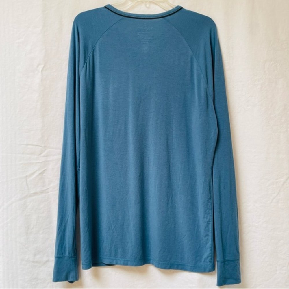 Tommy John Long Sleeves Mens Medium Top Shirt Henley Loungewear Soft Casual Cozy - Picture 2 of 10